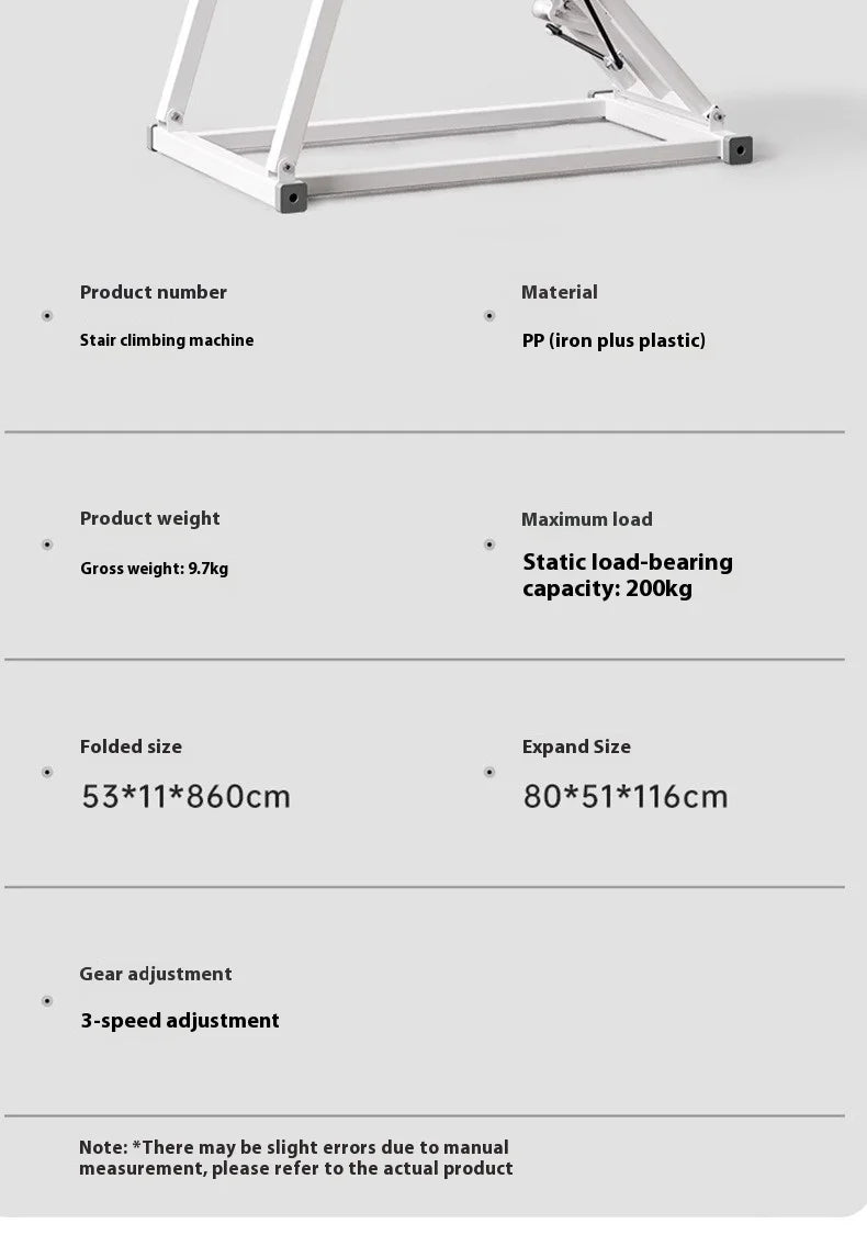 Stairs Climbing Machine Fitness Step Simulator Aerobic Stepper Treadmills for Exercise Legs Foot Exerciser Home Exercise Bikes