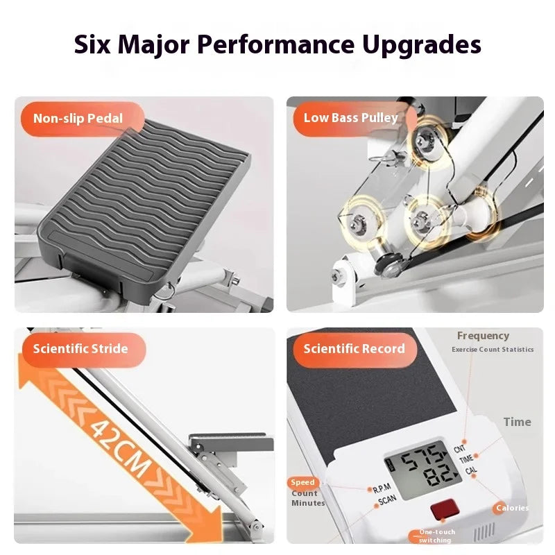 Stairs Climbing Machine Fitness Step Simulator Aerobic Stepper Treadmills for Exercise Legs Foot Exerciser Home Exercise Bikes