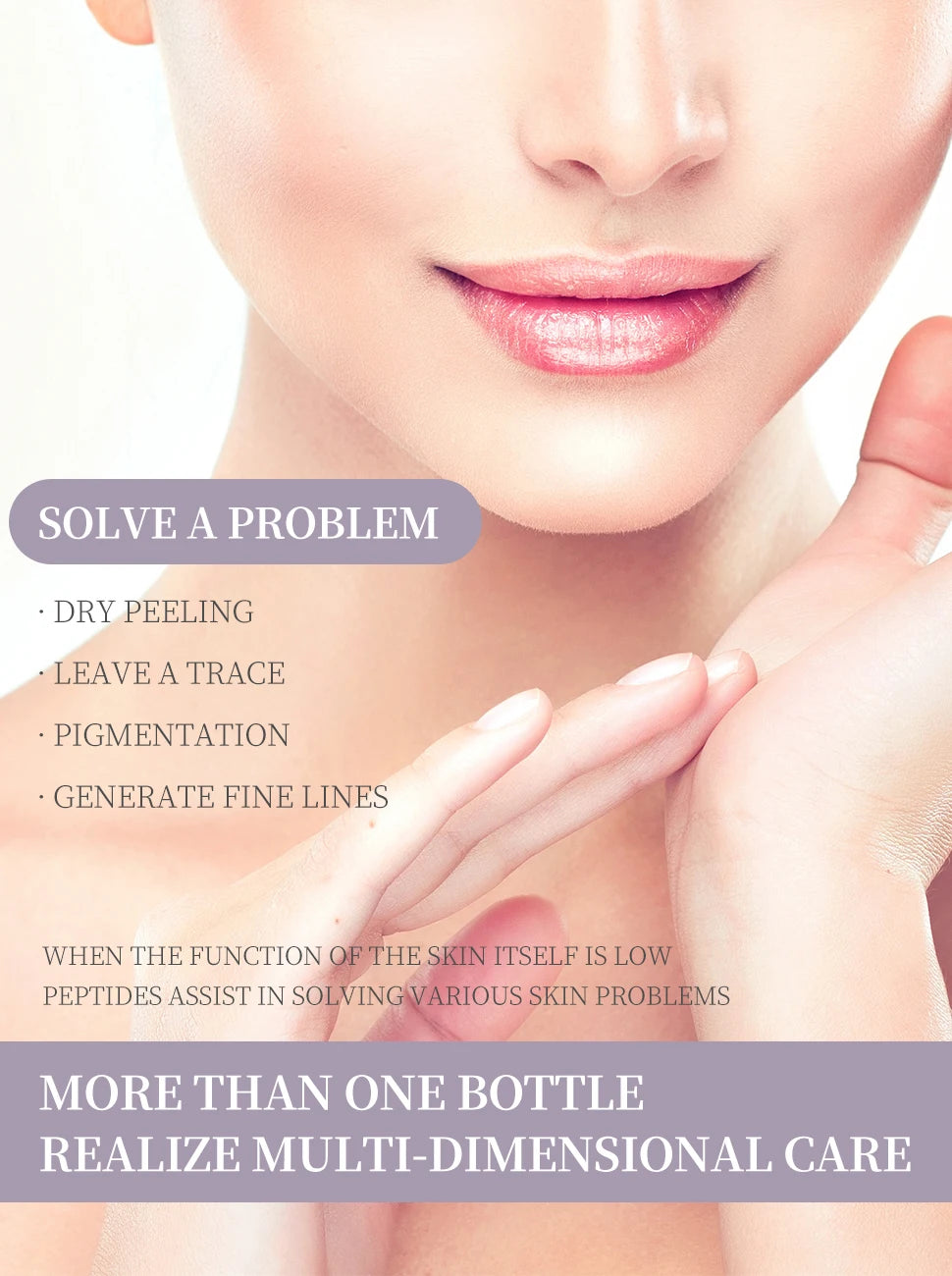 6 Peptide Essence Facial Refreshing Skin Care Set Contains Collagen to Improve Fine Lines, Brighten Skin, Moisturize and Nourish