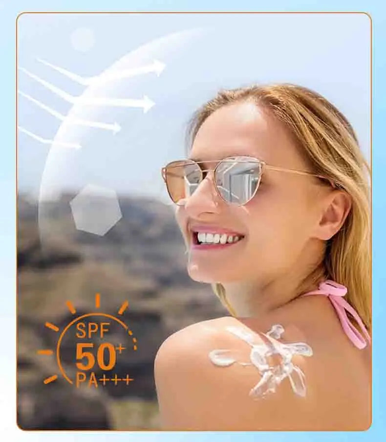 Spf 50+ Sunscreen For Face Protector Solar skincare Dual Tube Multi Effect Pa+++ Facial Sunscreen Solar Blocker
