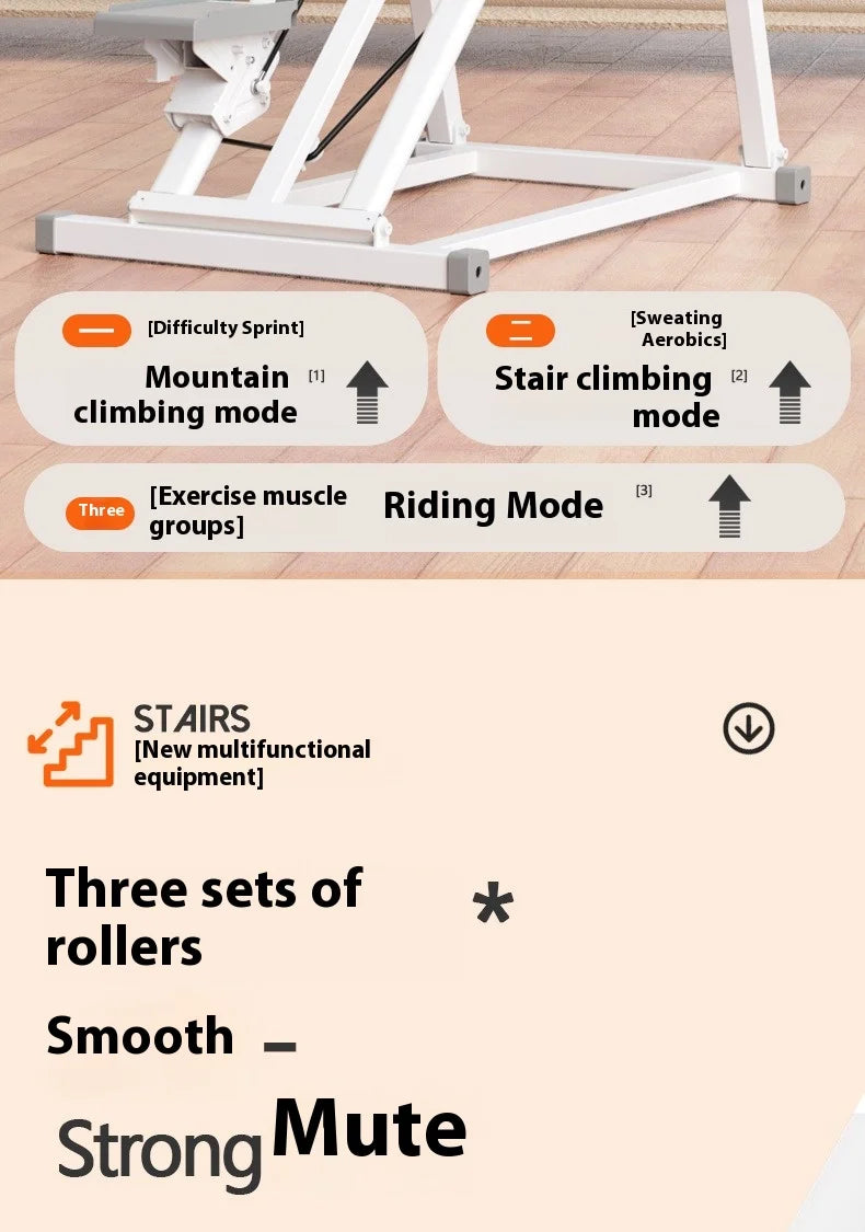 Stairs Climbing Machine Fitness Step Simulator Aerobic Stepper Treadmills for Exercise Legs Foot Exerciser Home Exercise Bikes